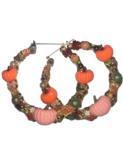 ￼ Pumpkin Babe Hoops 🎃💅🏾